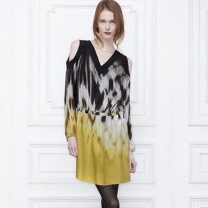 Anthropologie Leifsdottir Ikat Ombré Silk Dress